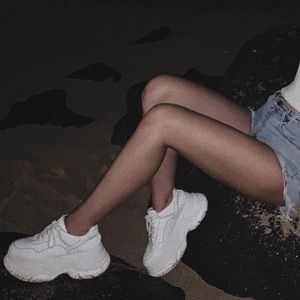 Jeffrey Campbell White Platform Sneakers